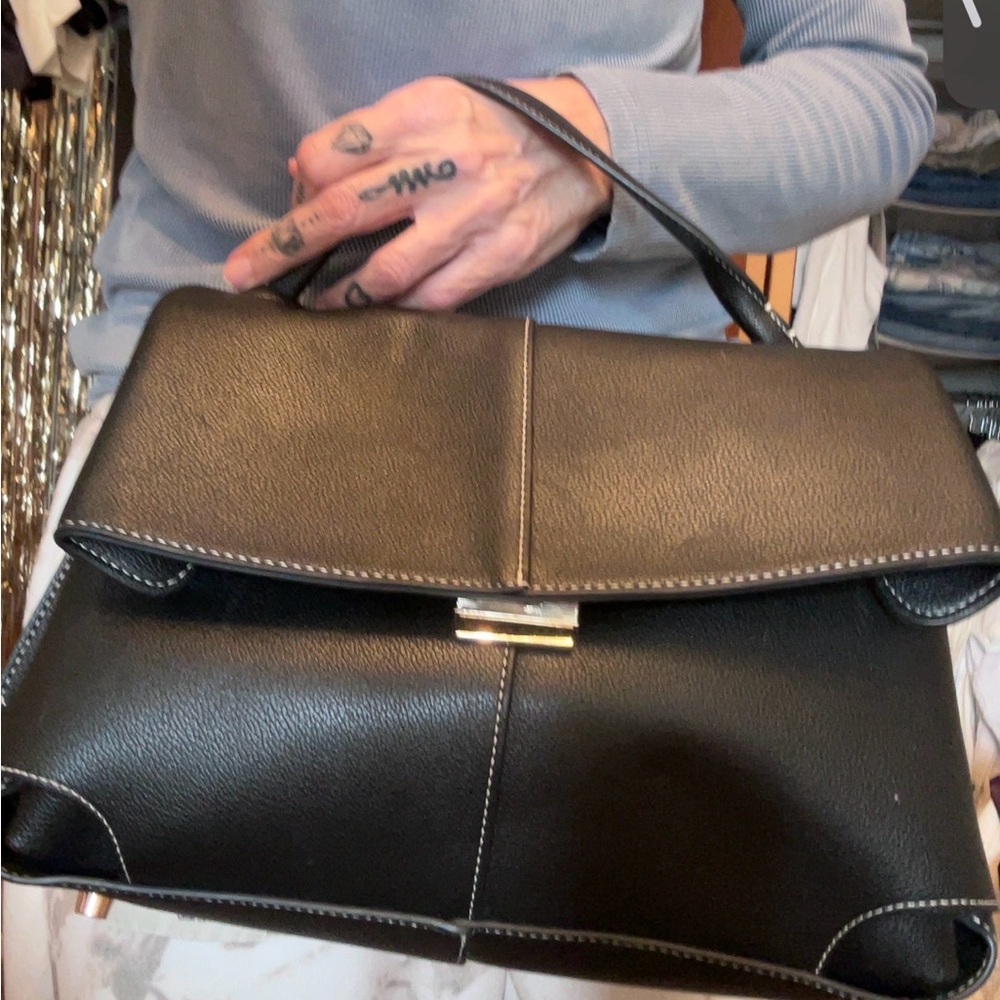 Source Unknown Elegant Black Satchel - image 3